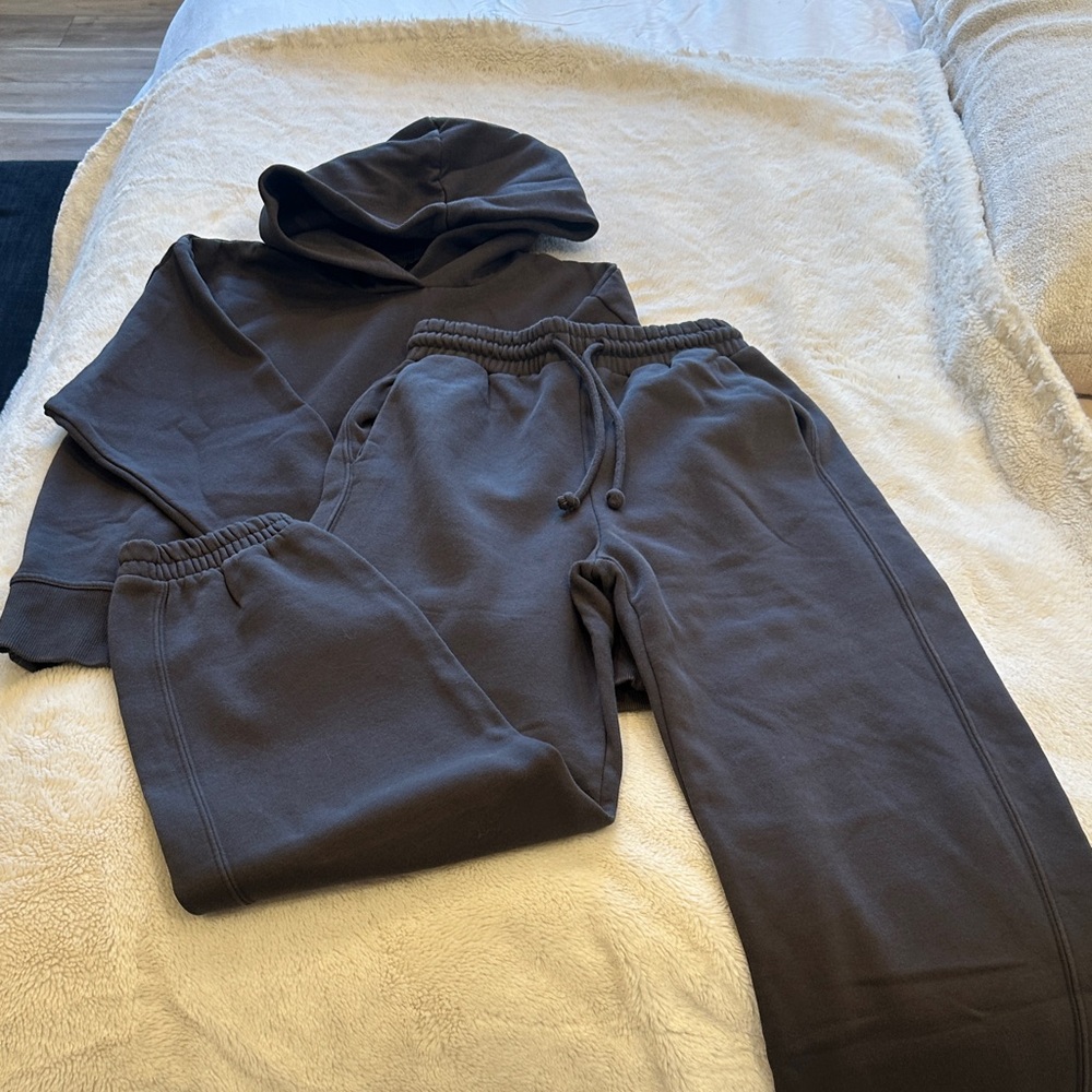Zara charcoal Jogger Set